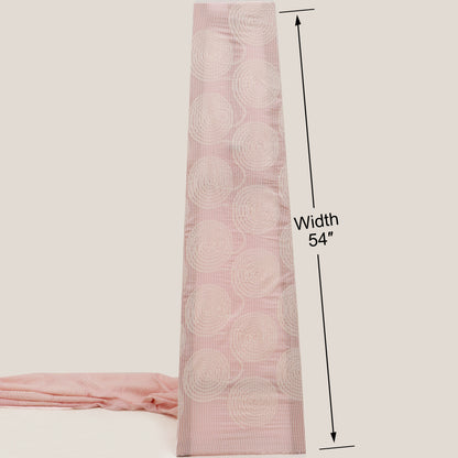Chanderi  Stripe Embroidery Fabric