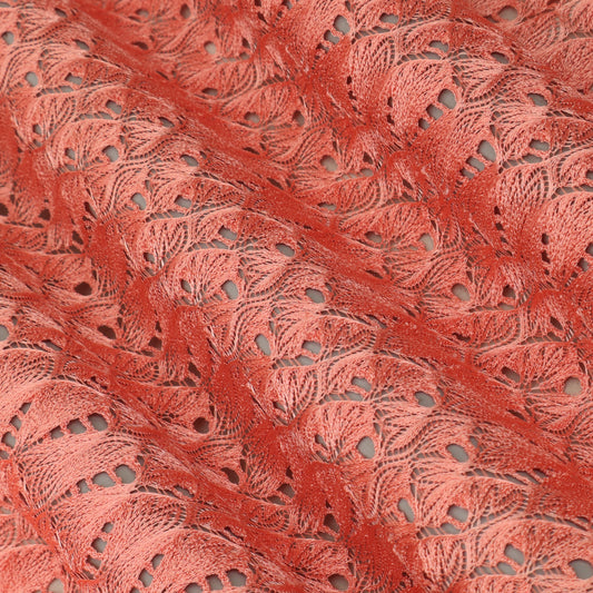 Pink Color Crosia Fabric