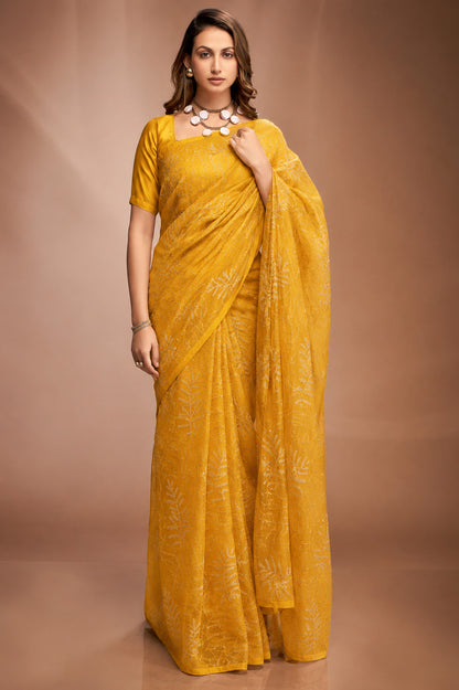 Chanderi Embroidery Fabric