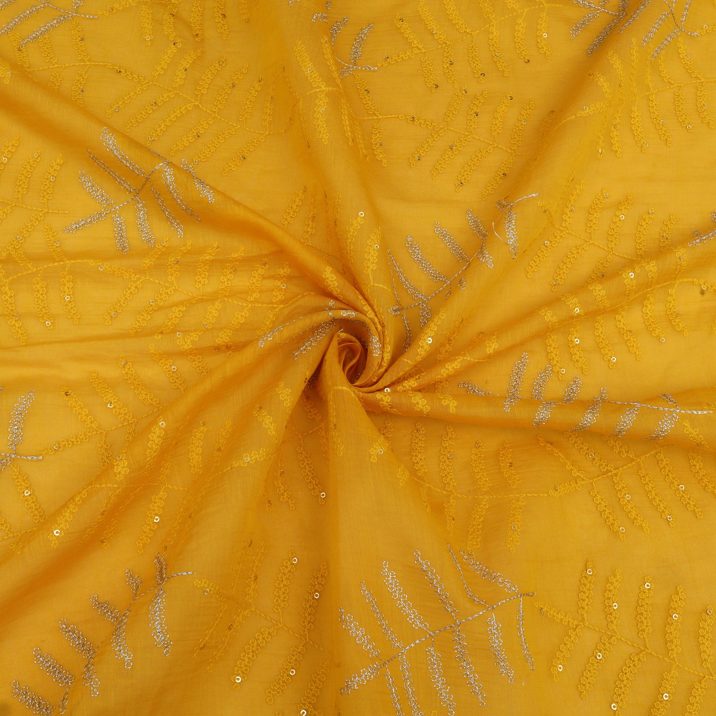 Chanderi Embroidery Fabric
