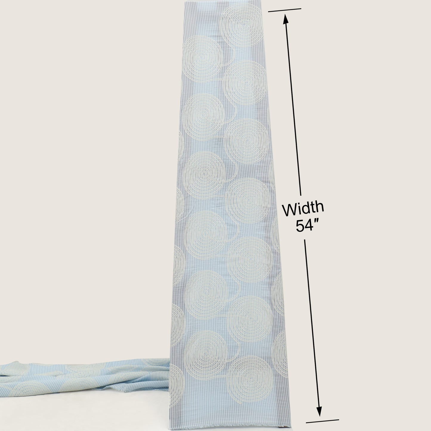 Chanderi  Stripe Embroidery Fabric