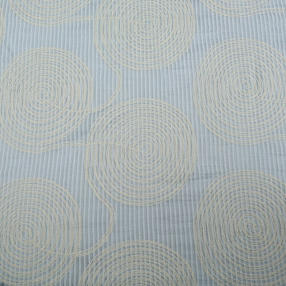 Chanderi  Stripe Embroidery Fabric