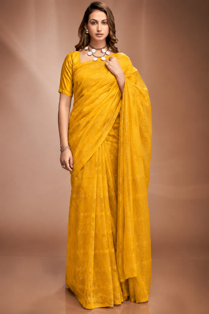 Chanderi Embroidery Fabric