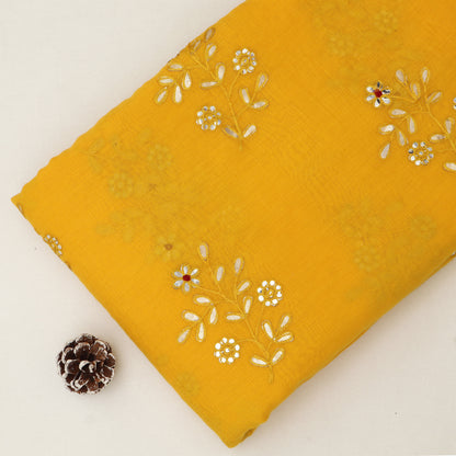 Chanderi Embroidery Fabric
