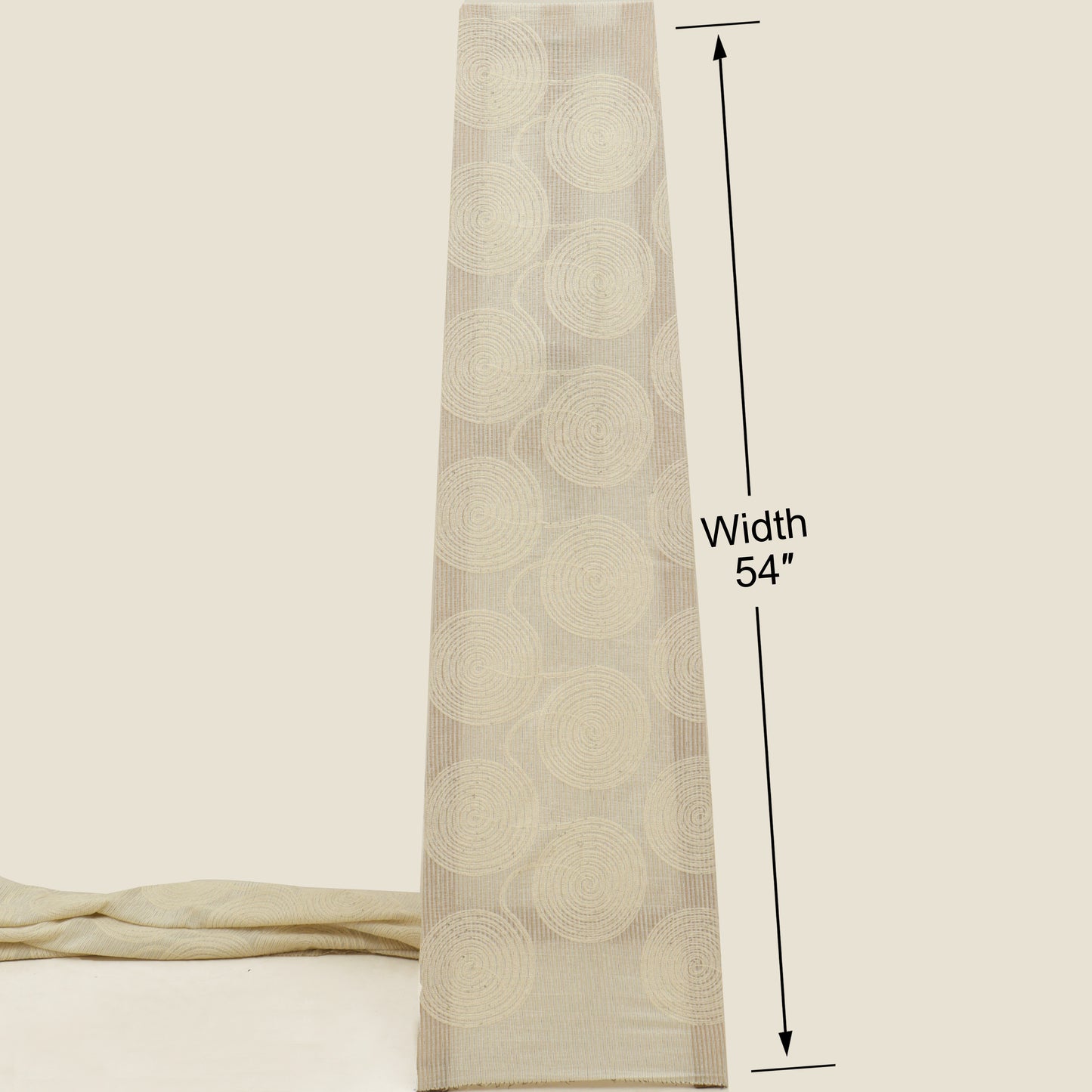 Chanderi  Stripe Embroidery Fabric
