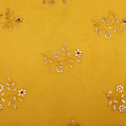Chanderi Embroidery Fabric