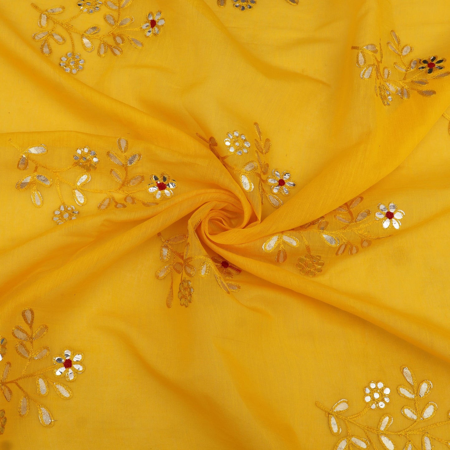 Chanderi Embroidery Fabric