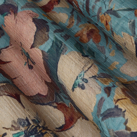 Multi-Color Chinon Crush Print Fabric