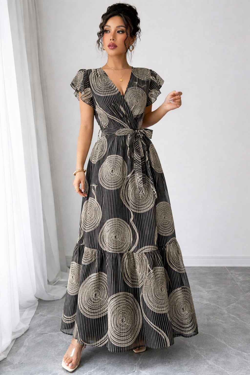 Chanderi  Stripe Embroidery Fabric