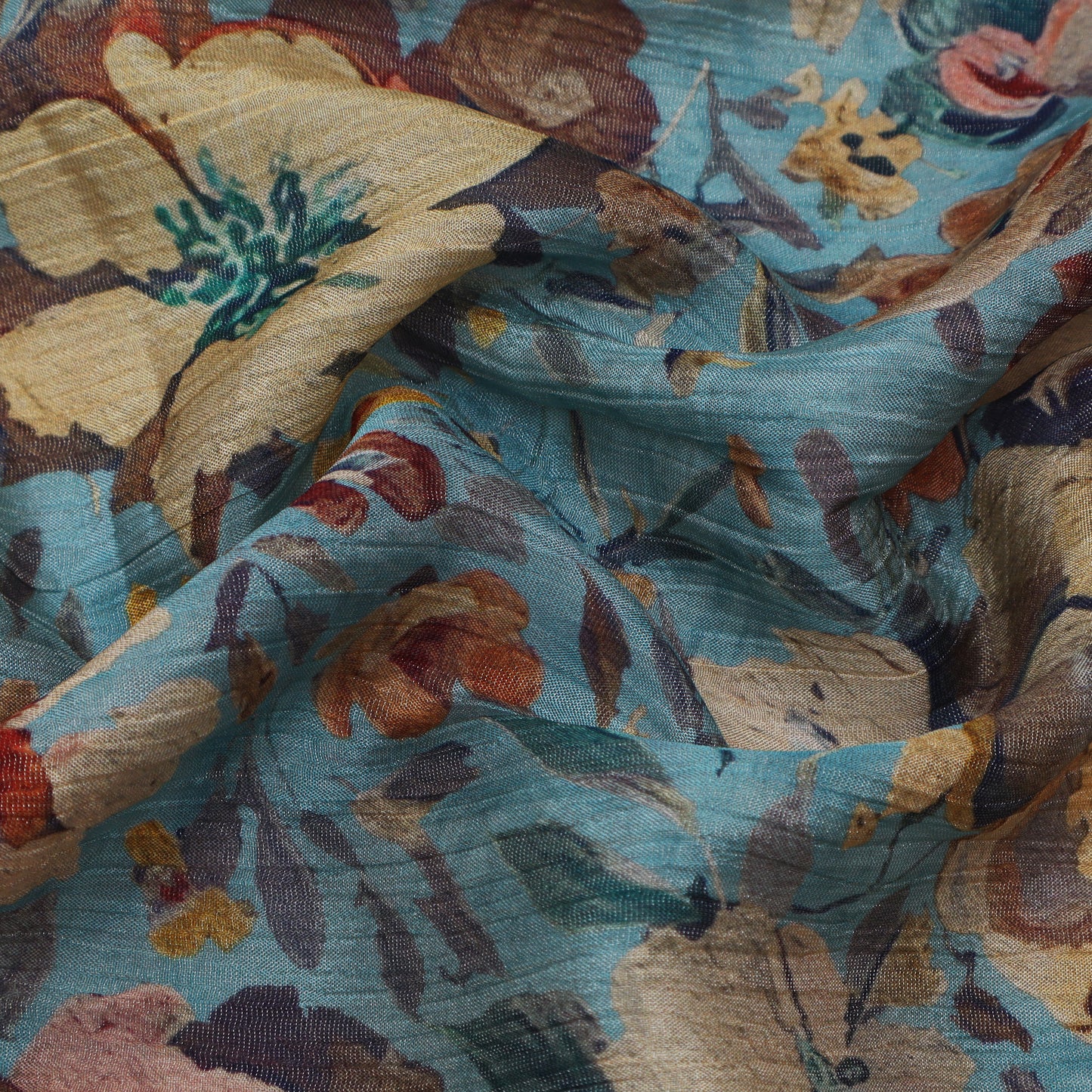 Multi-Color Chinon Crush Print Fabric