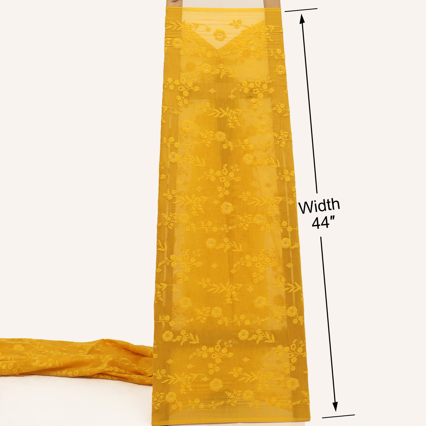 Chanderi Embroidery Fabric