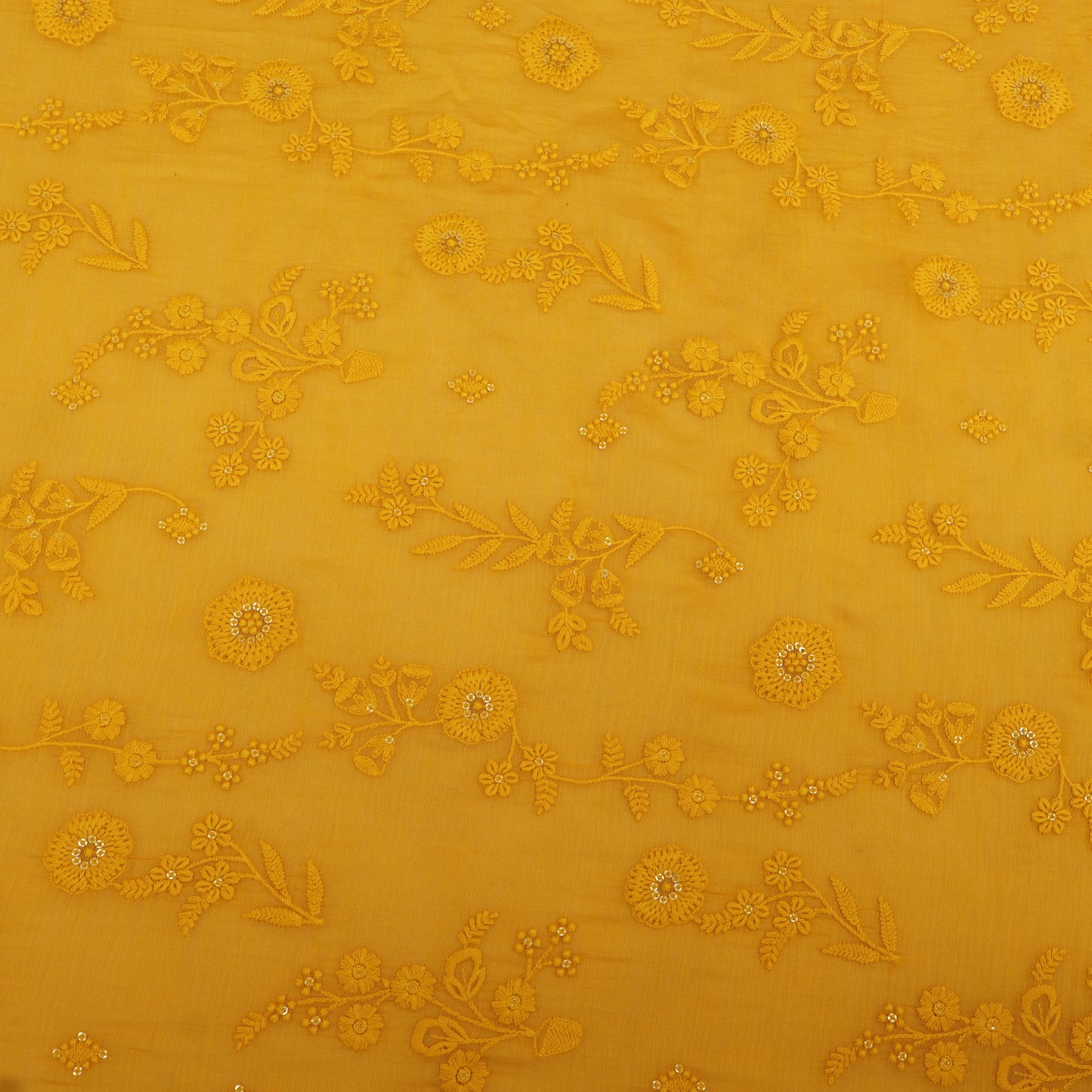 Chanderi Embroidery Fabric