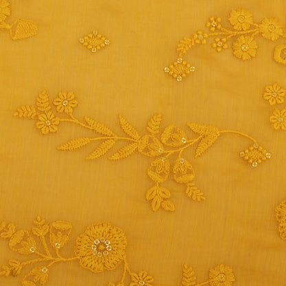 Chanderi Embroidery Fabric