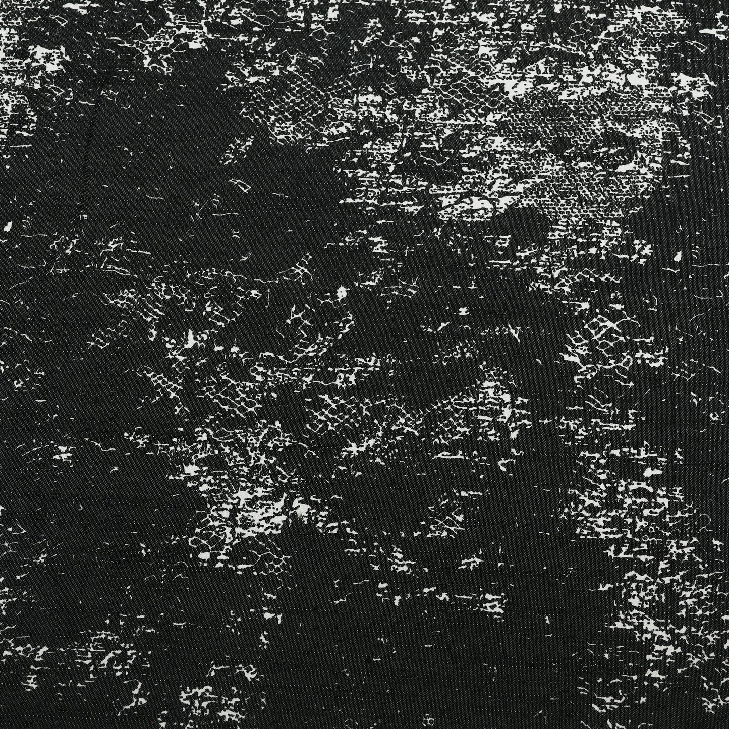 Black Denim Silver Print