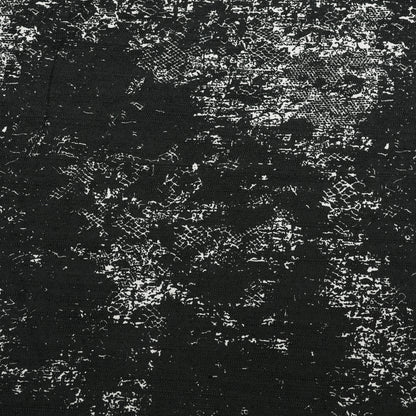 Black Denim Silver Print