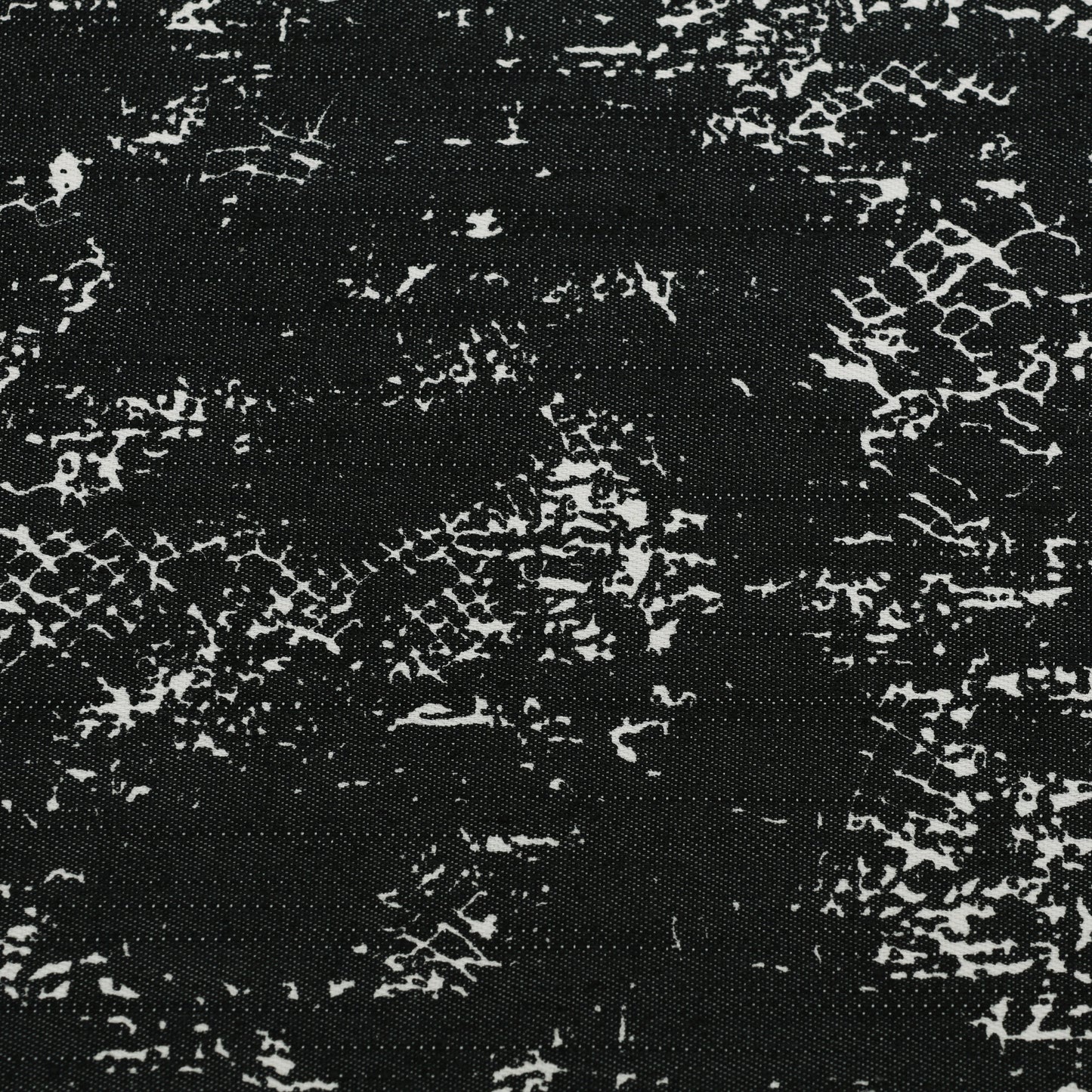 Black Denim Silver Print