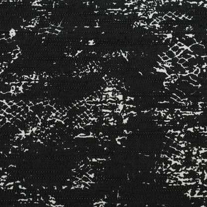 Black Denim Silver Print