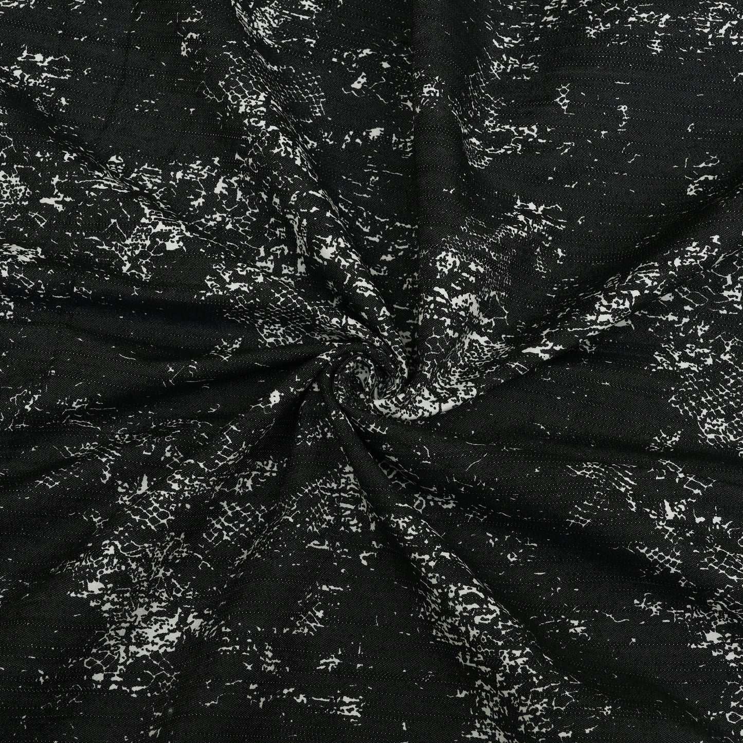 Black Denim Silver Print