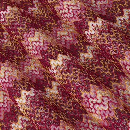 Zig zag Pattern Crosia Fabric