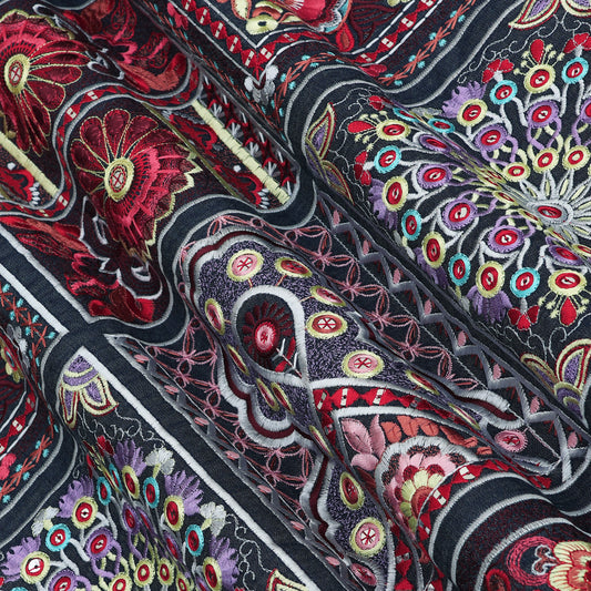 Denim Wear Multicolor Fabric