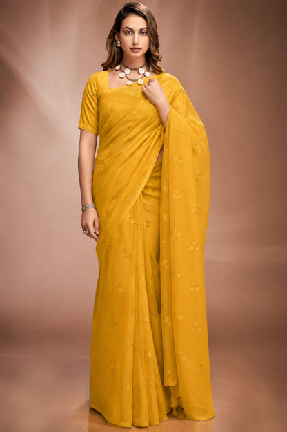 Chanderi Embroidery Fabric