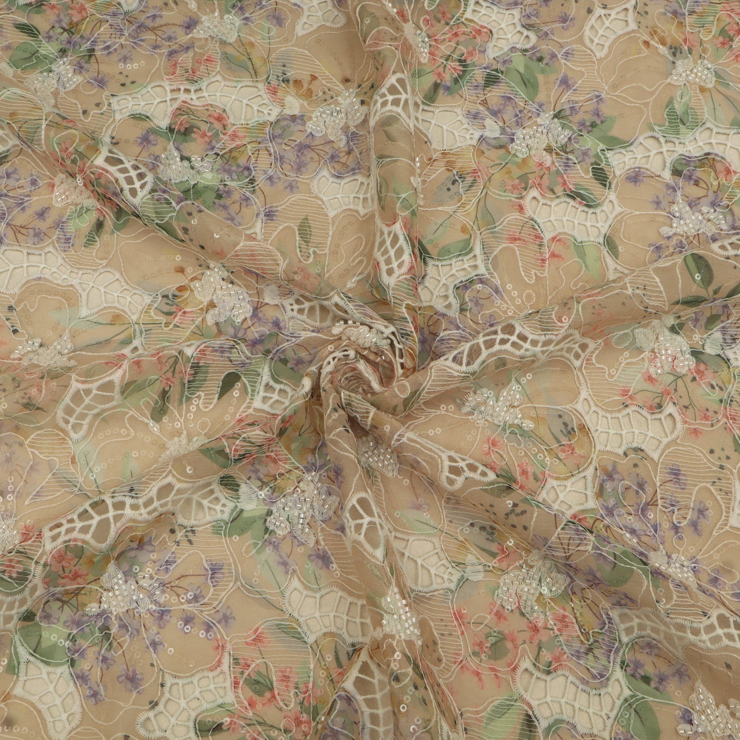 Chiffon Embroidery Fabric