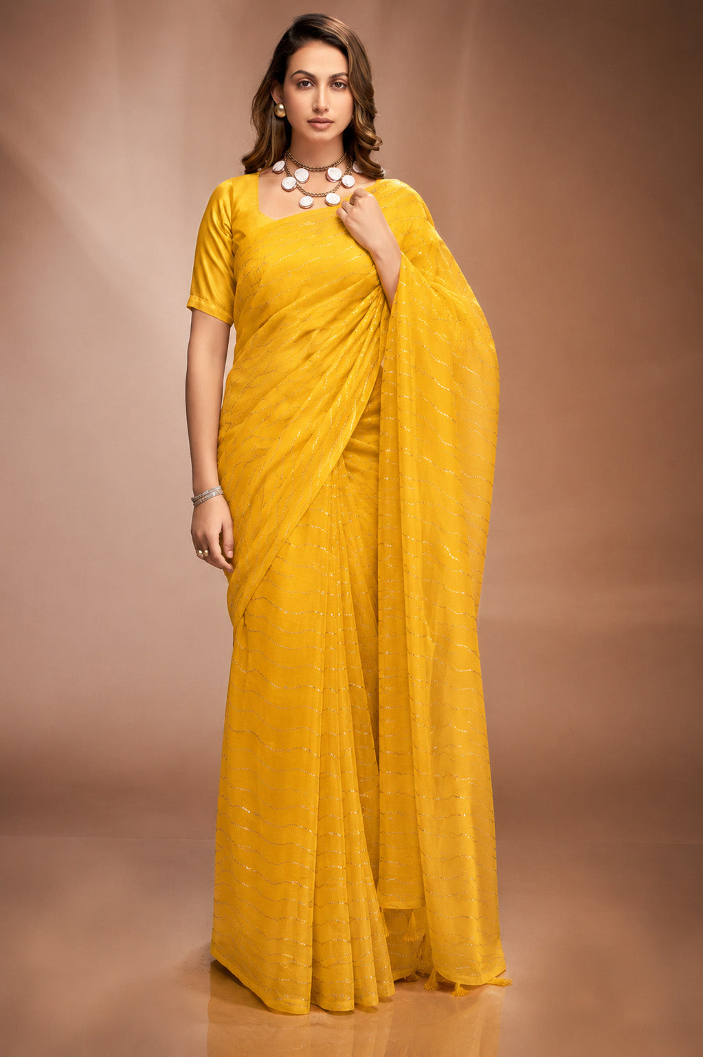 Chanderi Embroidery Fabric