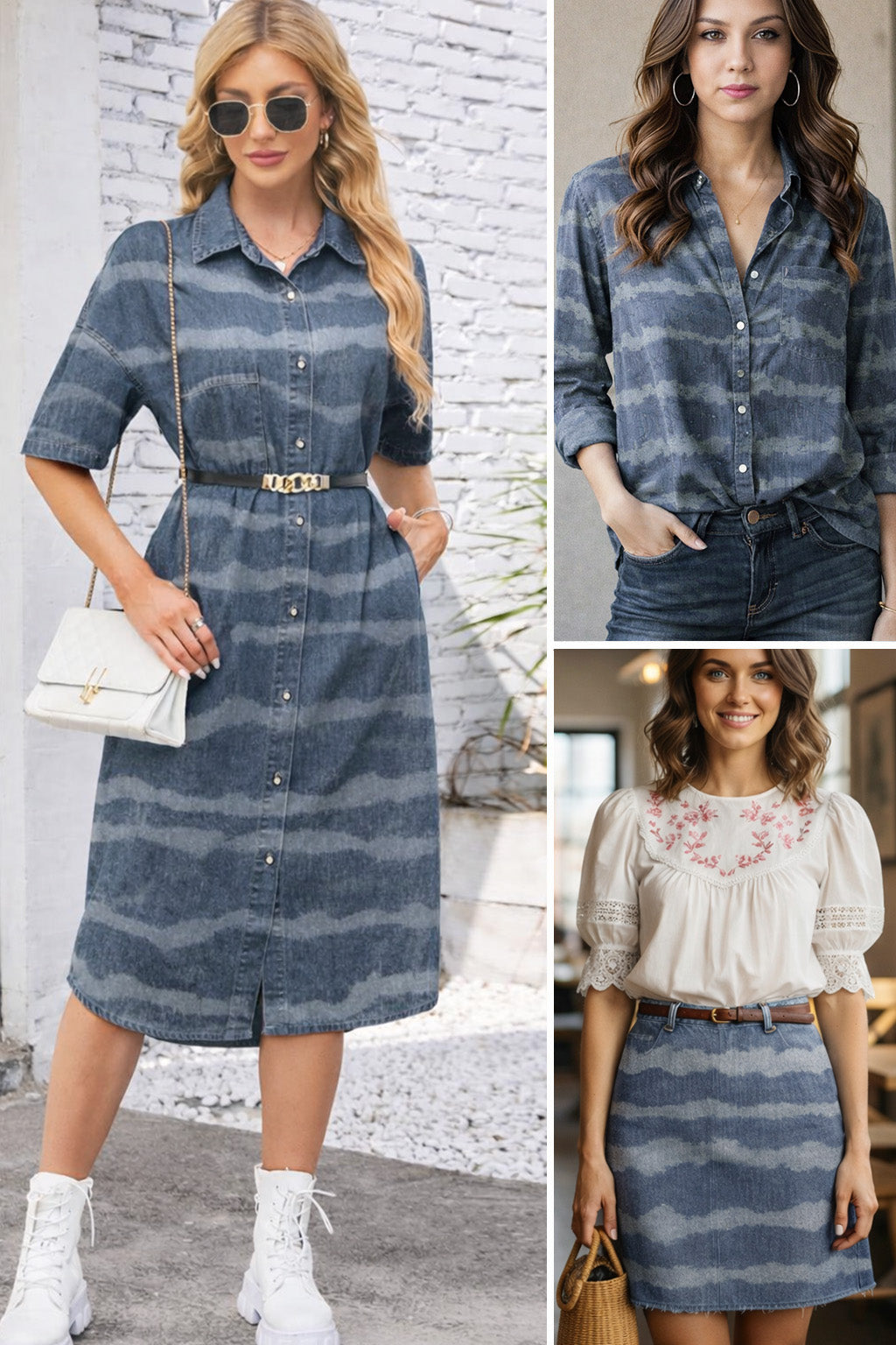 Blue Color Texture Denim Fabric