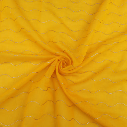 Chanderi Embroidery Fabric