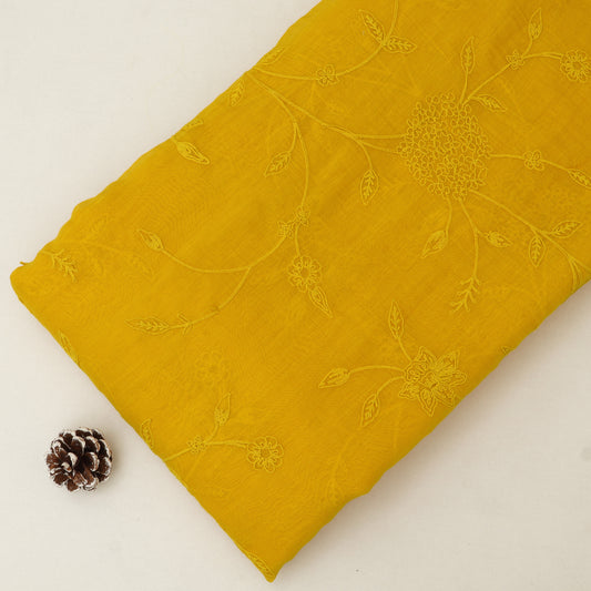 Chanderi Embroidery Fabric