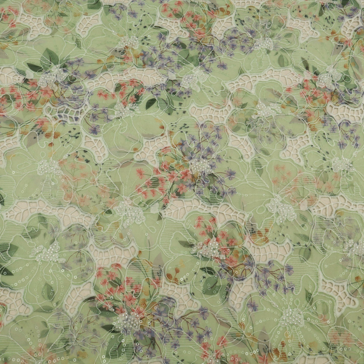 Chiffon Embroidery Fabric