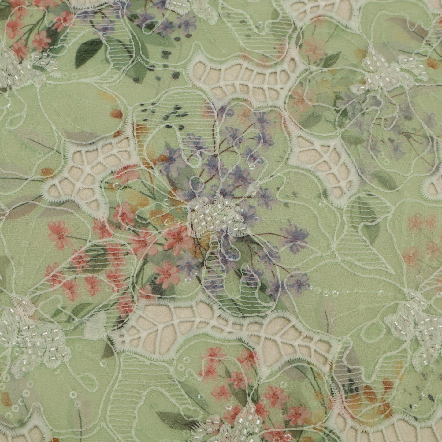 Chiffon Embroidery Fabric