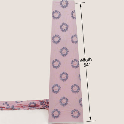 Cotton Stripe Embroidery Fabric