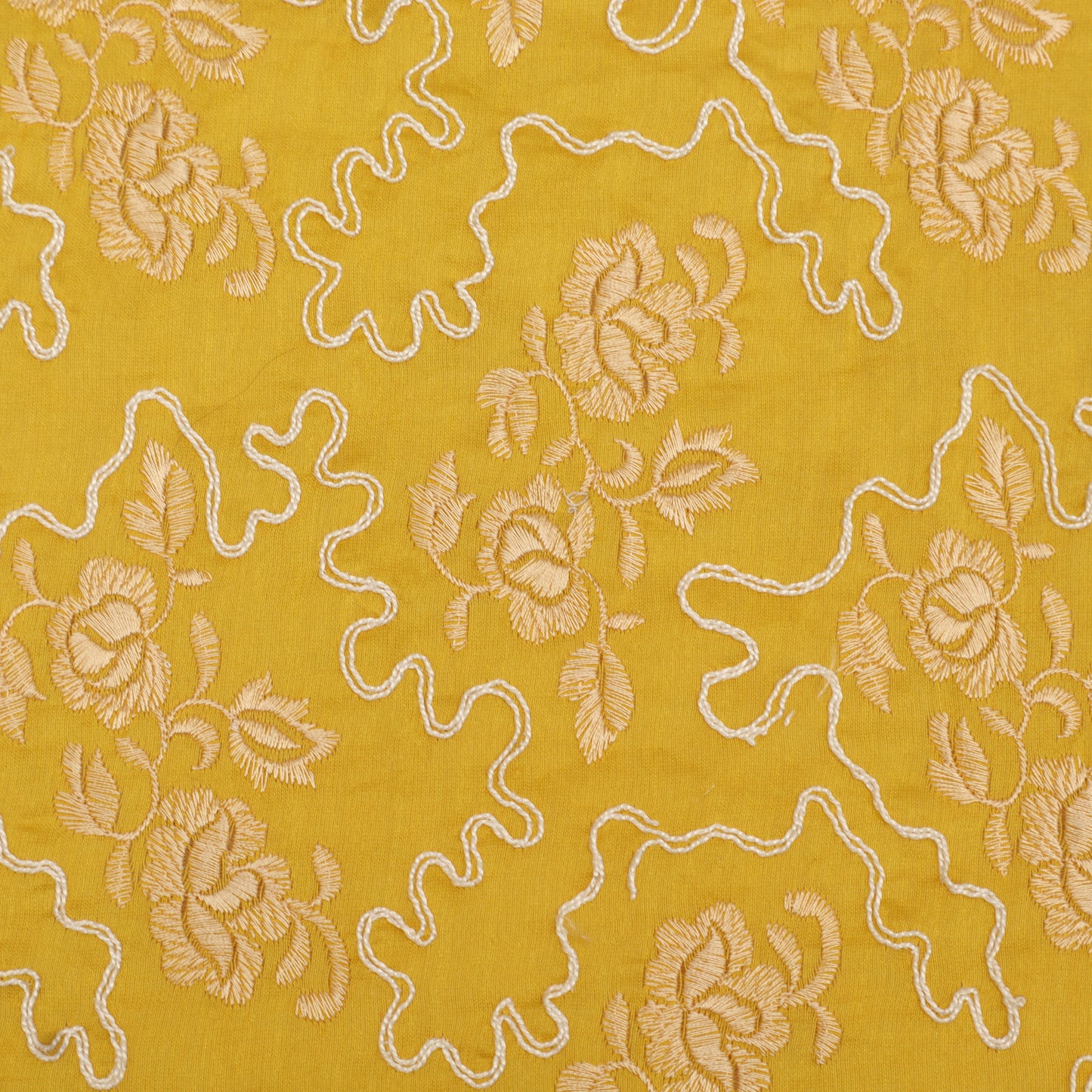 Chanderi Embroidery Fabric