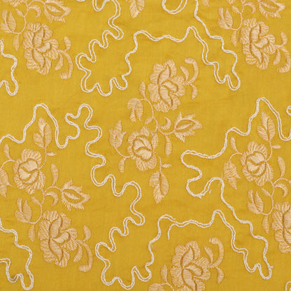 Chanderi Embroidery Fabric