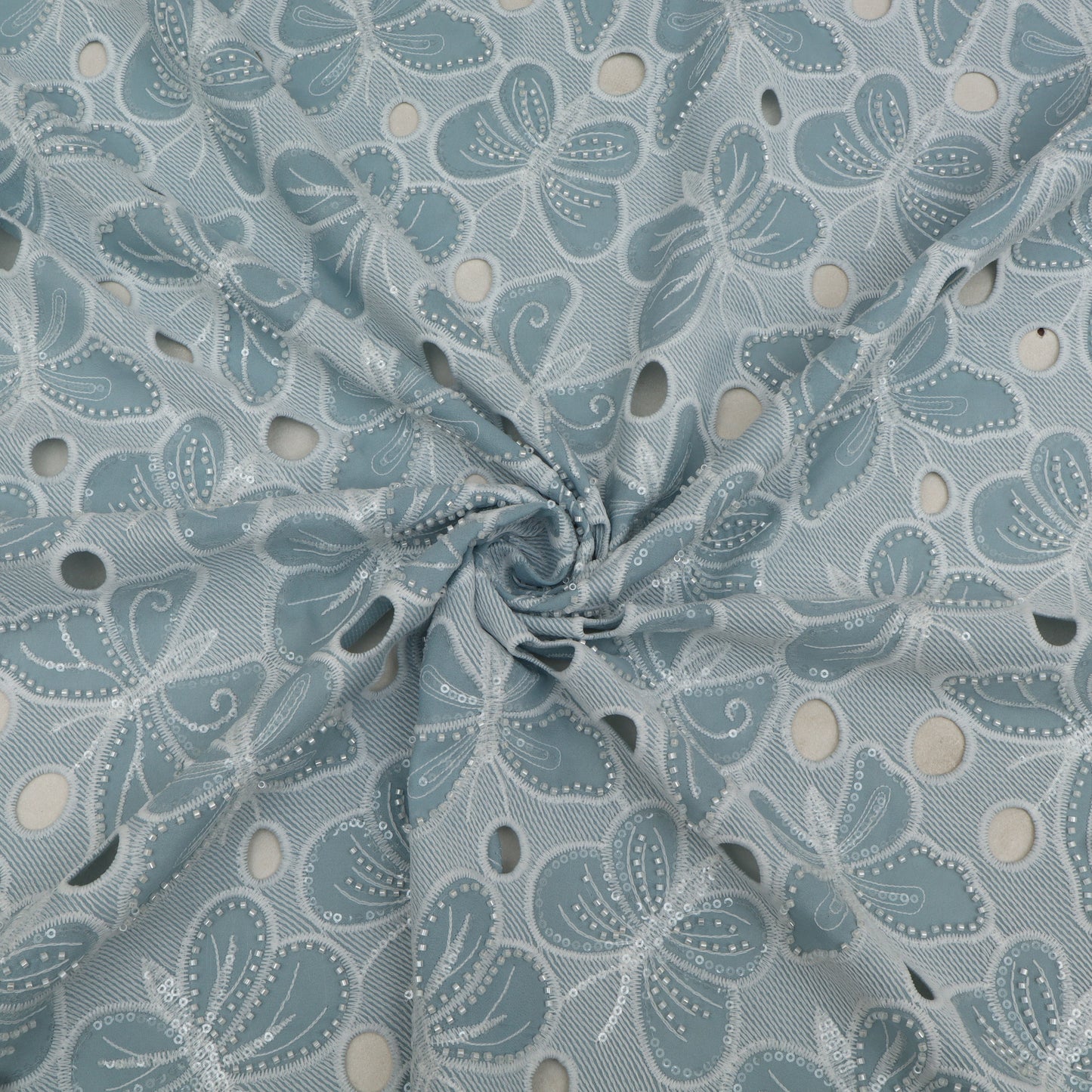 Crepe Embroidery Fabric