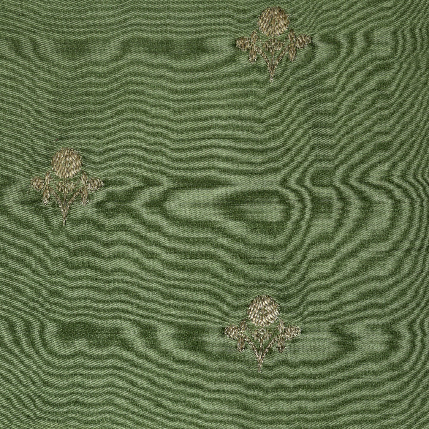 Pickle Green Color Munga Brocade Fabric