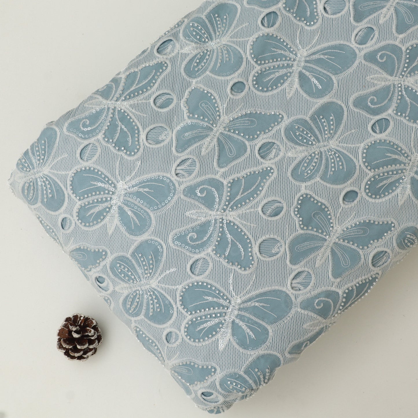 Crepe Embroidery Fabric