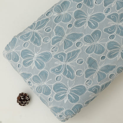 Crepe Embroidery Fabric