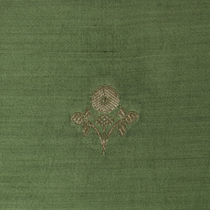 Pickle Green Color Munga Brocade Fabric