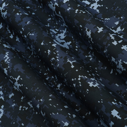 Denim Fabric with Pixel Design