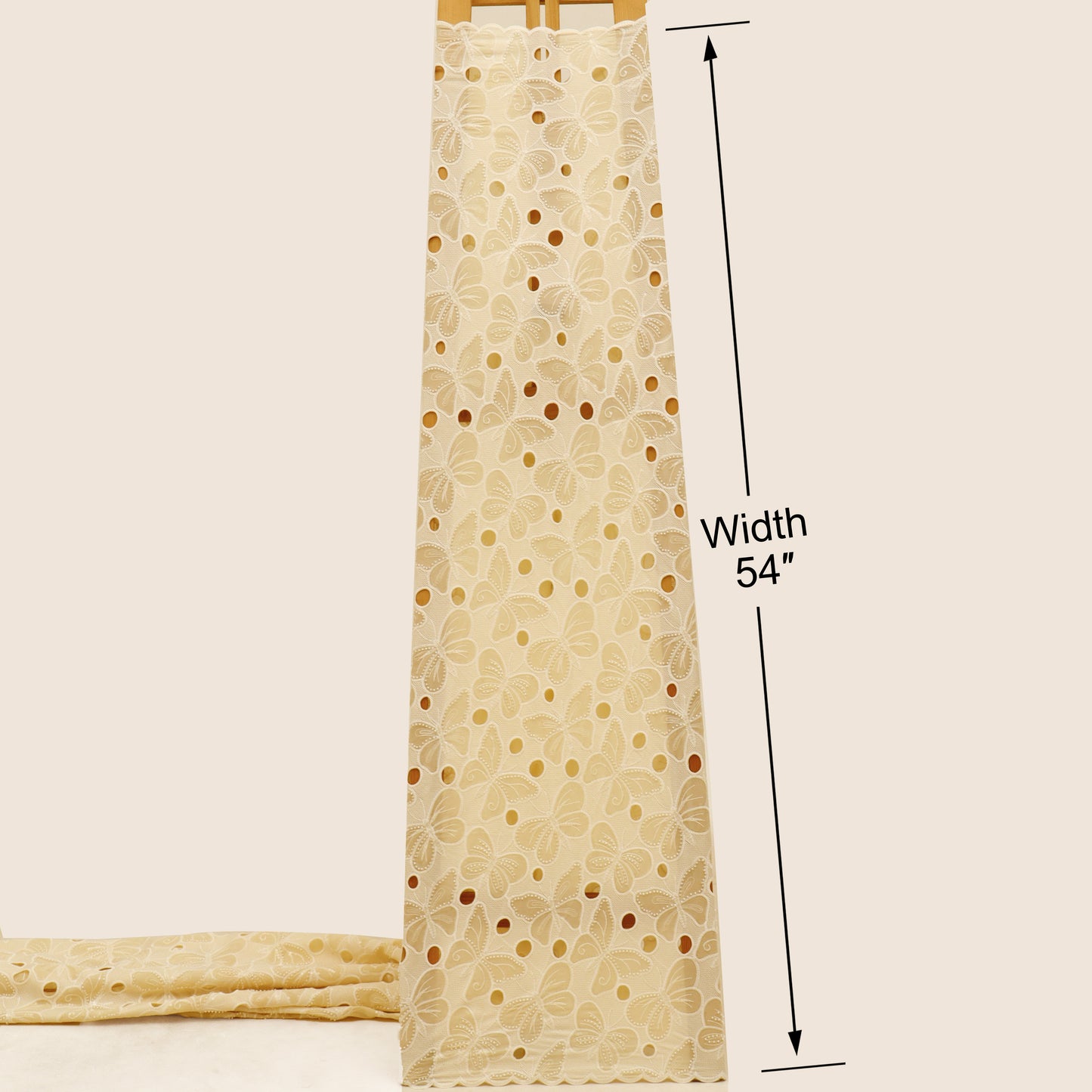 Crepe Embroidery Fabric