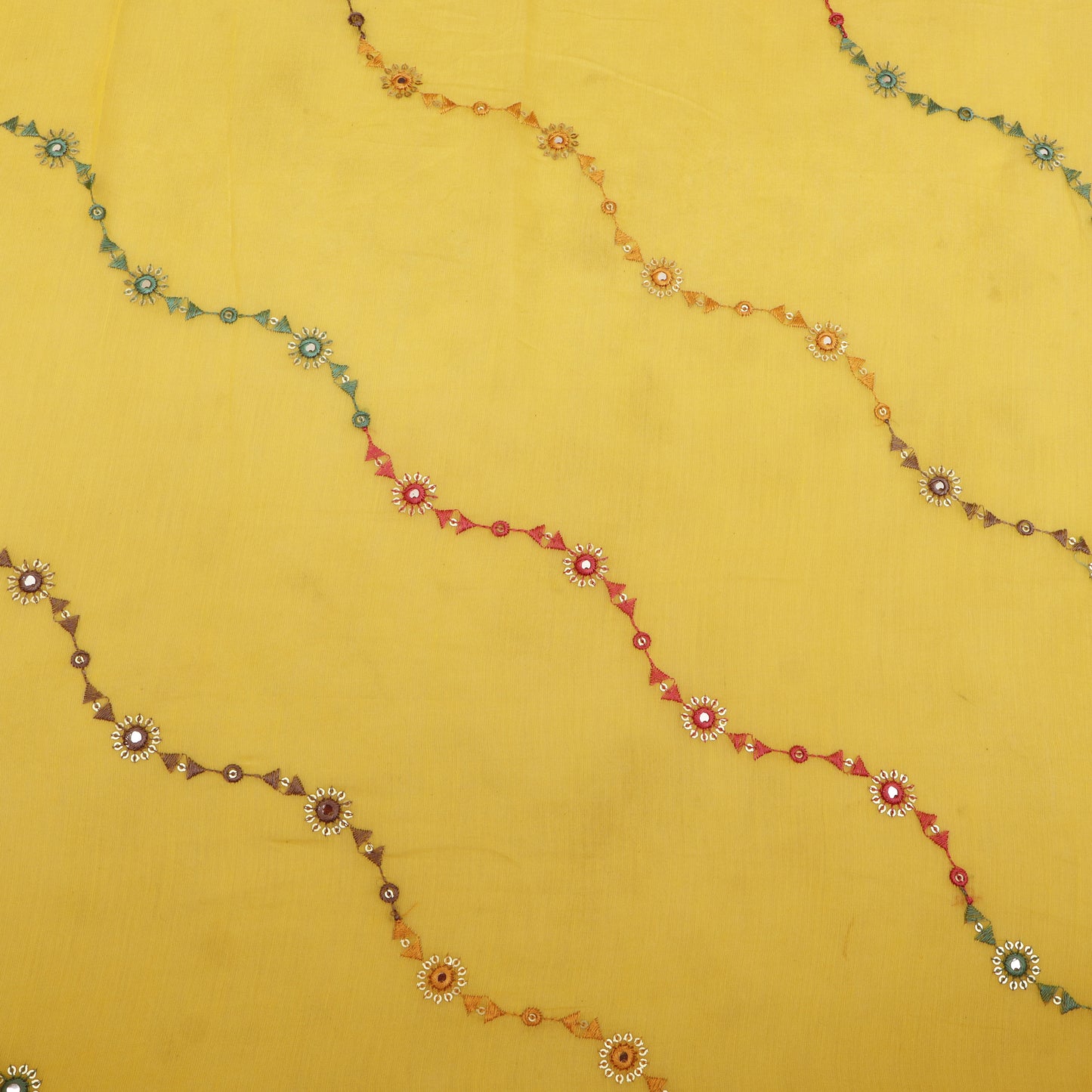 Chanderi Stripe Fabric
