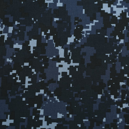 Denim Fabric with Pixel Design