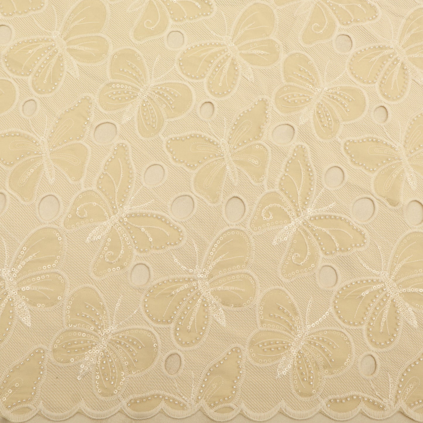 Crepe Embroidery Fabric