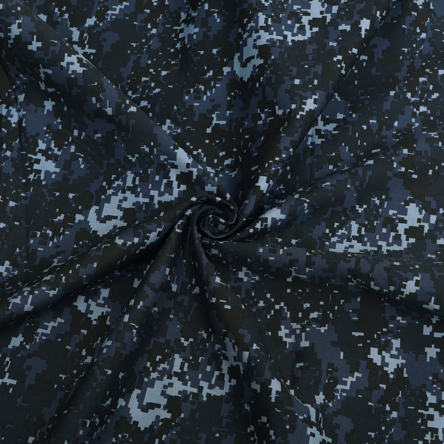 Denim Fabric with Pixel Design
