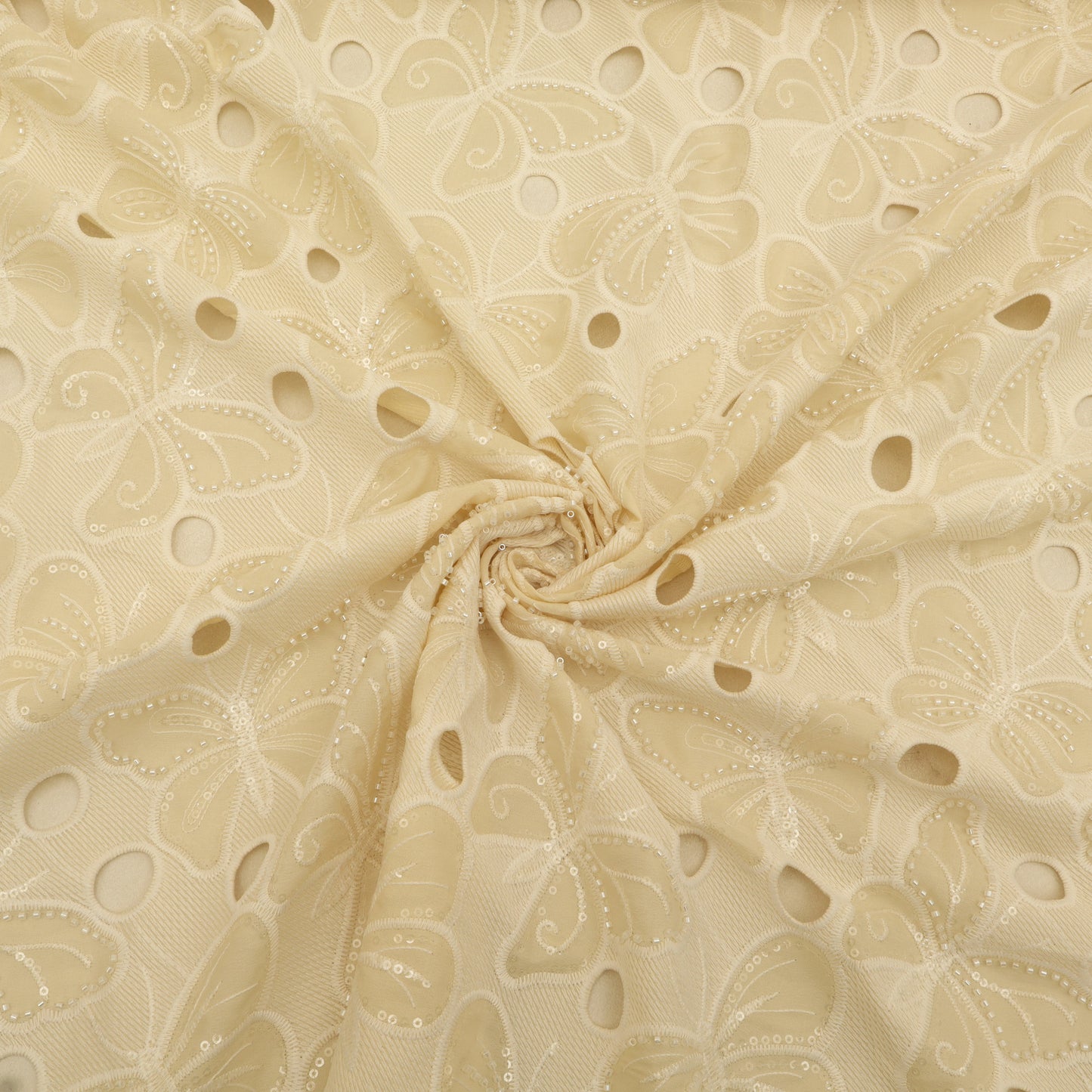 Crepe Embroidery Fabric