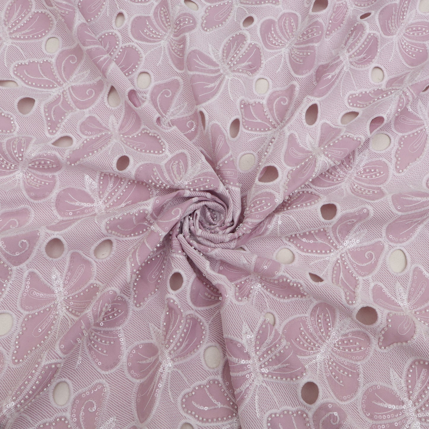 Crepe Embroidery Fabric