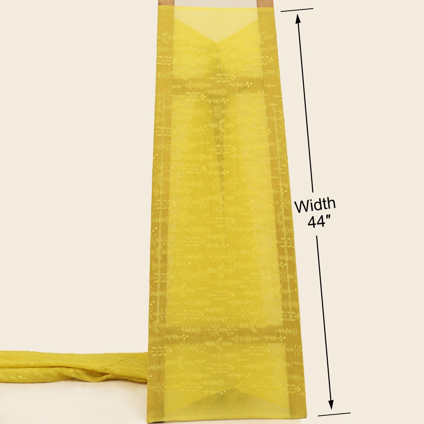 Chanderi Embroidery Fabric