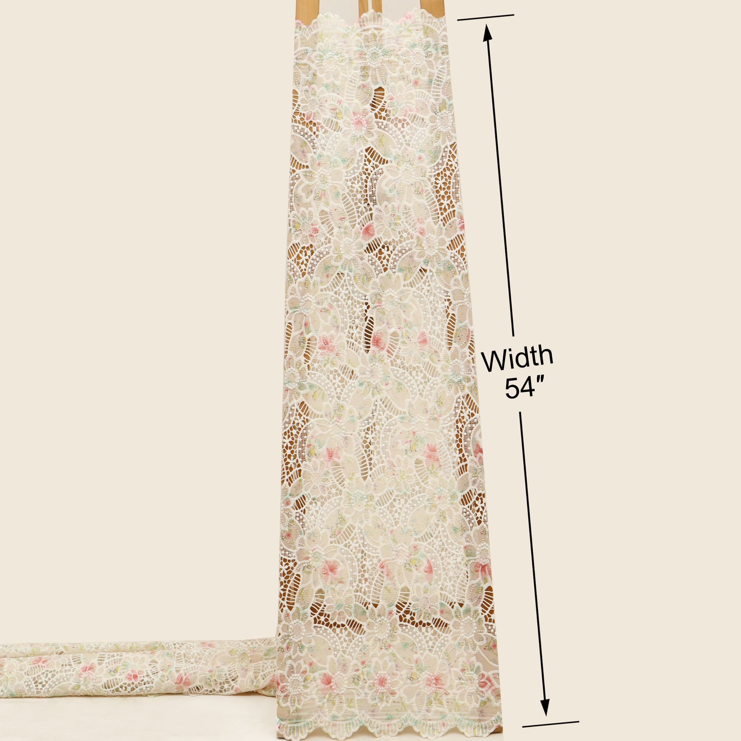 Crepe Embroidery Fabric